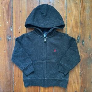 Polo Ralph Lauren Gray Zip Hoodie in 2T